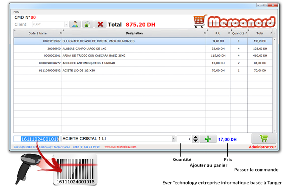 Logiciel de caisse et point de vente Tanger Maroc